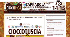 Desktop Screenshot of cioccotuscia.it